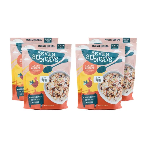 Miniatura 9 de Seven Sundays Farmers Market - Cereal orgánico Muesli de grosella y almendra, bolsa de 12 onzas, certificado sin gluten, sin OMG, sin azúcar