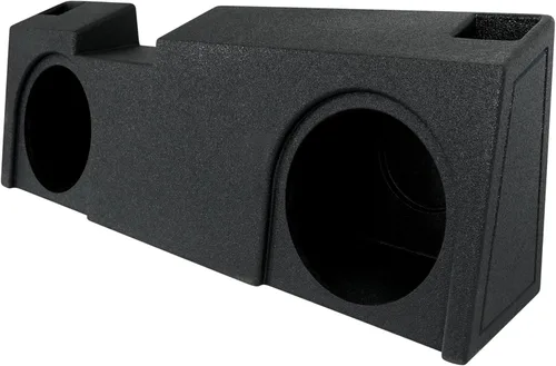 Miniatura 6 de QPower - Caja de subwoofer doble de 10 pulgadas para debajo del asiento, subcaja con puerto QBomb compatible con Chevy Silverado Crew y Double Cab