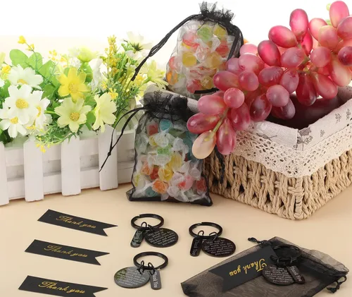 Miniatura 4 de Yinkin 72 Piezas Regalos de Agradecimiento a los Empleados al Por Mayor Regalos de Agradecimiento al Personal Bolsas de Organza con Tarjetas