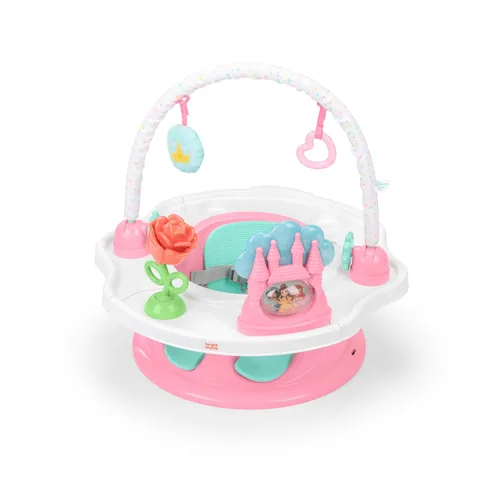 Miniatura 13 de Bright Starts SuperSeat Playful Paradise 3 en 1, asiento de actividades para bebé con juguetes, bandeja para aperitivos, asiento elevador, bandeja