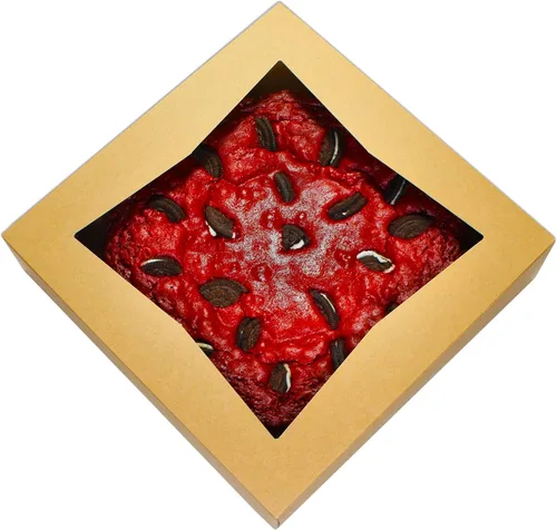 Miniatura 5 de BAKELUV Cajas para pasteles de 10 x 10 x 2.5 pulgadas Marrón/25 piezas/Auto-Popup