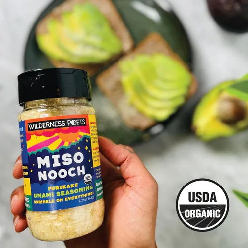 Miniatura 8 de Wilderness Poets, Miso Nooch - Condimento orgánico 100% seco de garbanzos Miso Umami - Espolvorea sobre todo. Orgánico, vegano, sin soja, rico