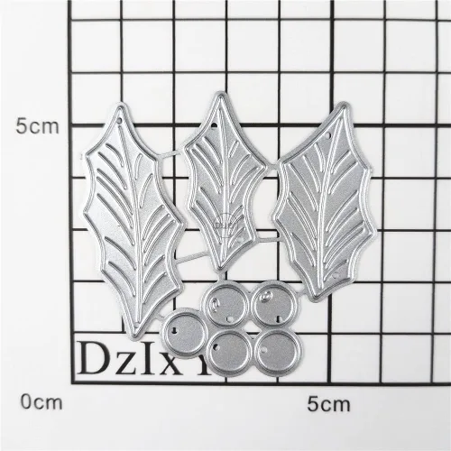 Miniatura 3 de DzIxY Hojas de Navidad de buen aspecto Troqueles de corte de metal para hacer tarjetas de grabación en relieve de papel Troqueles Sets Álbum