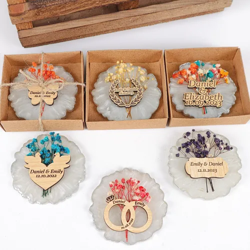 Miniatura 15 de HTF - Paquete de 5 imanes personalizados de resina epoxi para baby shower, regalos para baby shower, regalos de baby shower, revelación de género