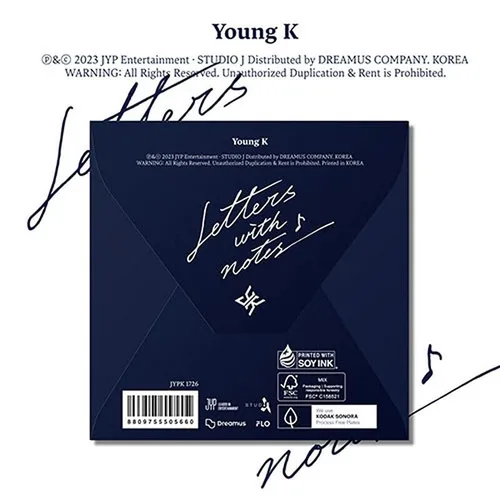 Miniatura 6 de YOUNG K LETTERS WITH NOTES 1st Full Album ALBUM Ver Ver. K-POP SEALED