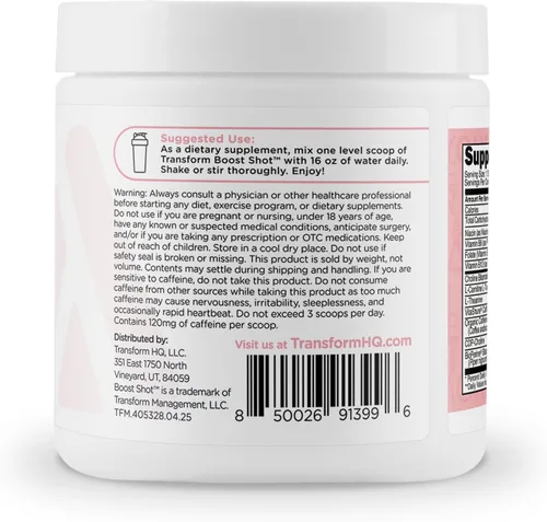 Miniatura 3 de TransformHQ Boost Shot (28 porciones, algodón de azúcar) Energía sin el choque - Sin gluten, sin OMG