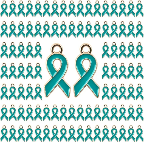 Miniatura 13 de WANDIC Colgantes de cinta, violencia doméstica, lupus, alzheimer, concientización sobre el cáncer de páncreas de aleación para la fabricación
