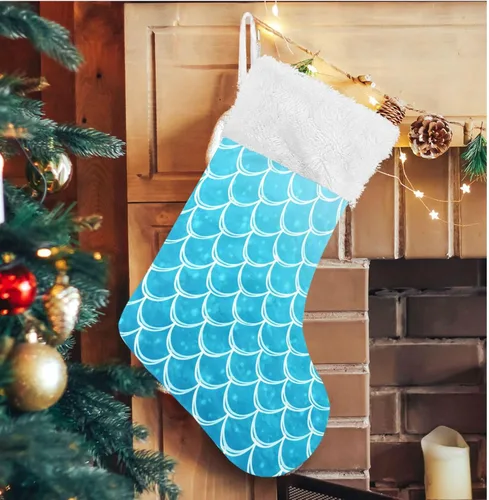Miniatura 18 de ALAZA Medias de Navidad divertidas con muñeco de nieve agitando la mano, clásicas, decoraciones grandes personalizadas para la familia, temporada