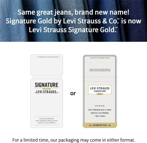 Miniatura 36 de Signature de Levi Strauss & Co. Gold Totally Shaping - Jeans ajustados para mujer, totalmente moldeadores, sin botones