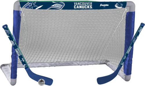 Miniatura 24 de Franklin Sports NHL - Juego de mini hockey para niños, portería de hockey sobre rodilla, pelota + 2 palos, juego de juguetes para interiores