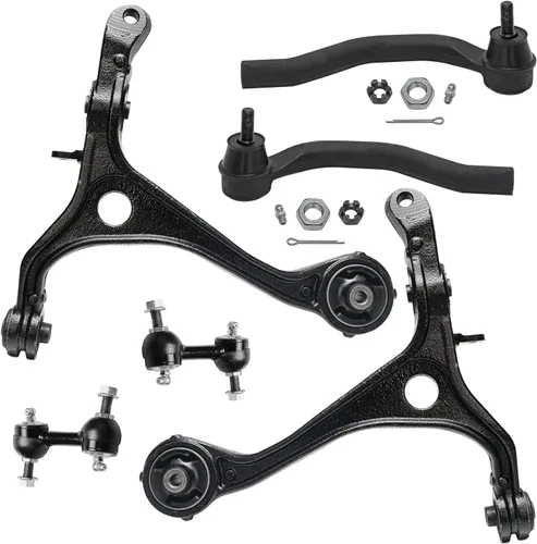 Miniatura 180 de Detroit Axle - Kit de extremo delantero para Chrysler 300 Dodge Charge Challenger 2011-2023, 2 brazos de control inferiores traseros 2 rótulas