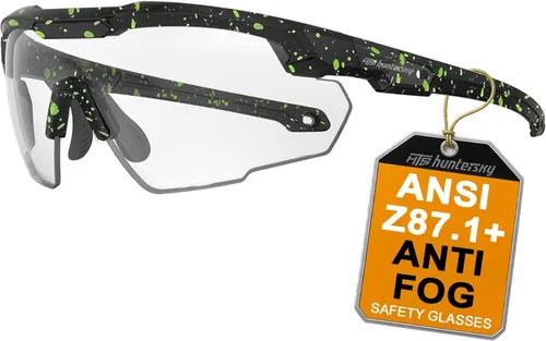 Miniatura 23 de HTS HUNTERSKY Gafas de tiro tácticas balísticas ANSI Z87+UV400 gafas protectoras Negro Claro