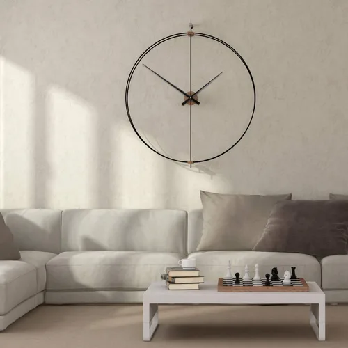 Miniatura 5 de Hicarer Mecanismo de movimiento de reloj de alta torsión Kit de mecanismos de reloj de pared de repuesto para relojes de pared, herramientas de Negro