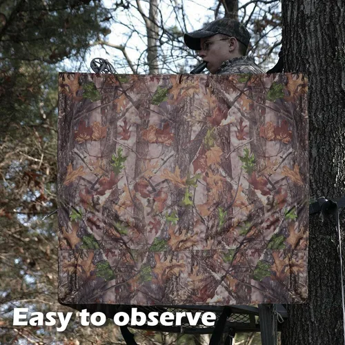 Miniatura 4 de Persianas de árbol para puesto de caza - Cubierta camuflaje para puesto de árbol - Persiana de camuflaje para el suelo de caza con cremallera