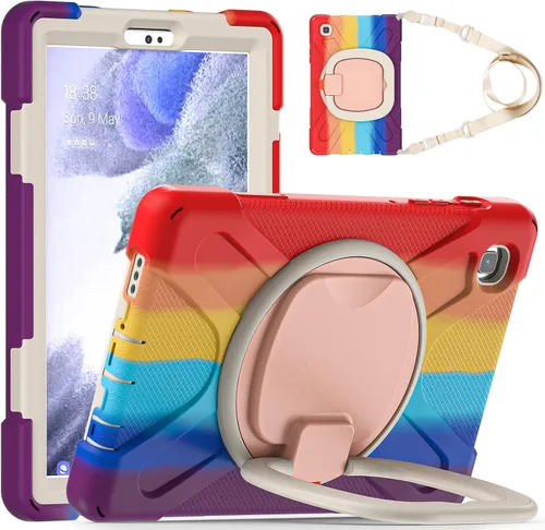 Miniatura 154 de 360 Rotation Case for Galaxy Tab ActivePro/Tab Active4 Pro/Active 5 Pro 10.1" Sturdy Cover Rotate Ring Stand Shoulder Carrying Strap Hand Strap