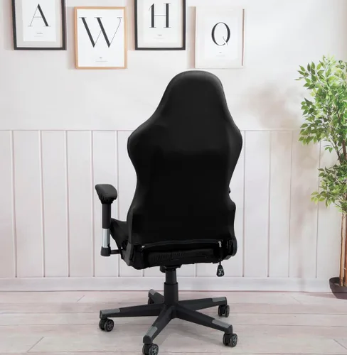 Miniatura 5 de Fundas ergonómicas para silla de oficina con reposabrazos, fundas elásticas repelentes al agua para adultos, videojuegos, reclinables, carreras