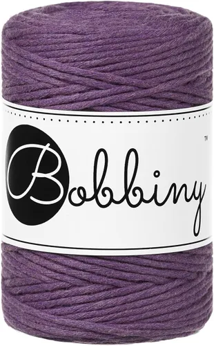 Miniatura 34 de Bobbiny Cordón de macramé de una sola capa para bebé de 0.069 pulgadas (100% algodón reciclado)