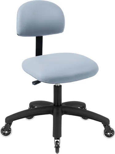 Miniatura 12 de Serie FSS Silla de asiento cuadrado de altura baja (43.2 cm - 55.9 cm) de asiento. Vinilo de tela - para oficina, garaje, escritorio, taller