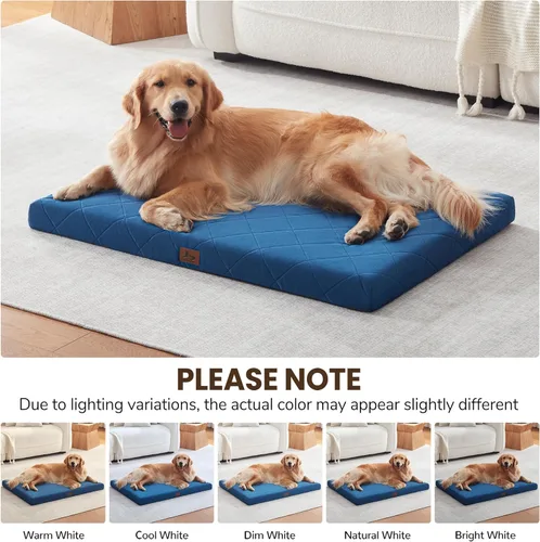 Miniatura 9 de Tapete ortopédico XL para perros extra grandes, cama impermeable para perros con funda extraíble, cama lavable para mascotas, 41 x 28 pulgadas,