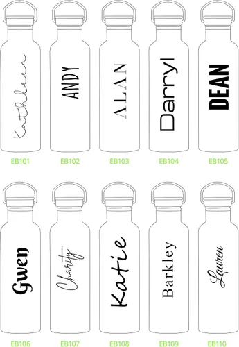Miniatura 2 de Botella de agua aislada personalizada de 25 oz (25.4 fl oz) de acero inoxidable de alta calidad de doble pared al vacío, botella elemental mejor