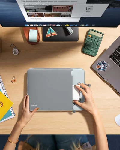 Miniatura 10 de tomtoc Funda protectora giratoria de 360° para portátil de 16 pulgadas MacBook Pro M4/M3/M2/M1 Pro/Max A3403 A3186 A2991 A2780 A2485 A2141 Azul