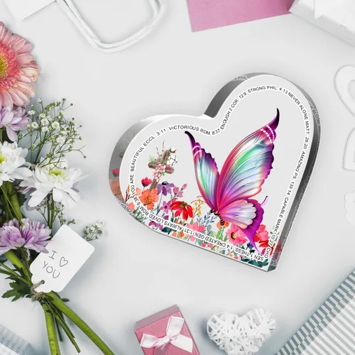 Miniatura 4 de Regalos cristianos, regalos religiosos inspiradores con versículo de la Biblia, regalos de aliento espiritual, regalo de mariposa religiosa