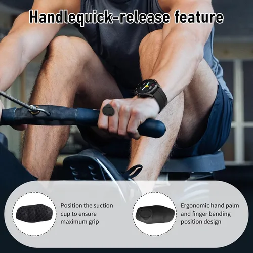 Miniatura 2 de Guantes de entrenamiento para mujeres y hombres, agarre antideslizante para entrenamiento de crossfit y levantamiento de pesas, empuñaduras de mano