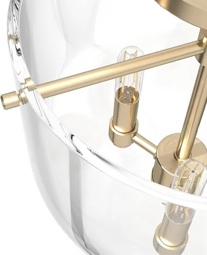 Miniatura 6 de Hunter - Sacha Alturas Gold de 3 luces, luz empotrada de tamaño mediano, regulable, estilo moderno, en forma de urna, para dormitorios, cocinas