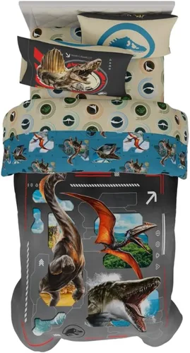 Miniatura 68 de Franco - Juego de ropa de cama coleccionable Nintendo Donkey Kong, 5 piezas, edredón reversible supersuave y juego de sábanas con funda, tamaño Rojo
