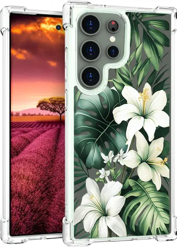 Miniatura 37 de Compatible con Samsung Galaxy S23 - Funda transparente para mujeres y niñas, diseño transparente (formas geométricas de arte abstracto)