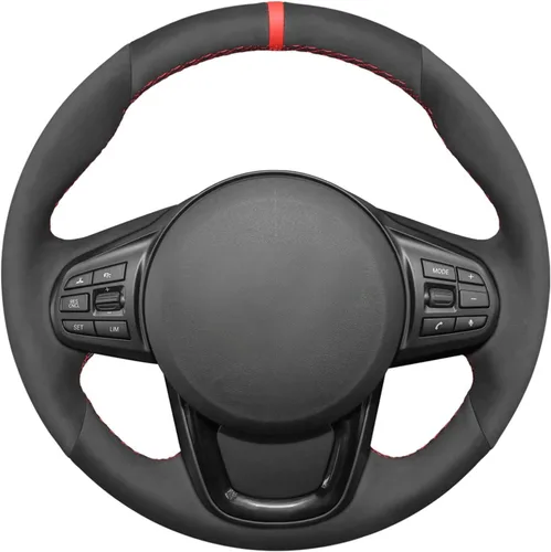 Miniatura 13 de MEWANT Funda cosida a mano para volante de automóvil para Toyota GR Supra 2020-2024, accesorios para volante para Toyota GR Supra 2020-2024