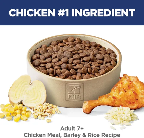 Miniatura 3 de Hill's Science Diet Comida seca para perros adultos mayores de 7 años, Nutrición premium para adultos mayores de 7 años, comida seca de pollo, arroz