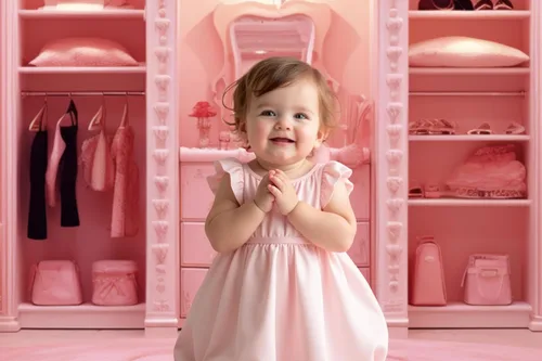 Miniatura 3 de Kate Princess Cloakroom - Fondo de fotos sin costuras para niñas, color rosa, 6.5 x 6.5 pies