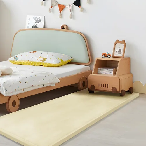 Miniatura 52 de Huloo Sleep - Tapete de juego para bebé, tapete de espuma viscoelástica de 1.3 pulgadas de grosor, terciopelo coral suave, antideslizante, Gris