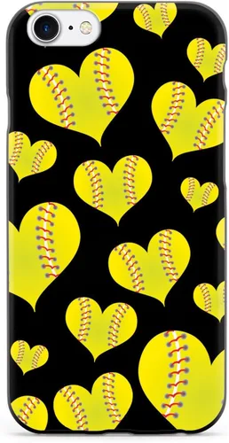 Miniatura 18 de Inspired Cases - Compatible con iPhone Xs Max - Funda protectora con textura 3D para Apple iPhone Xs Max - Patrón de corazón de sóftbol