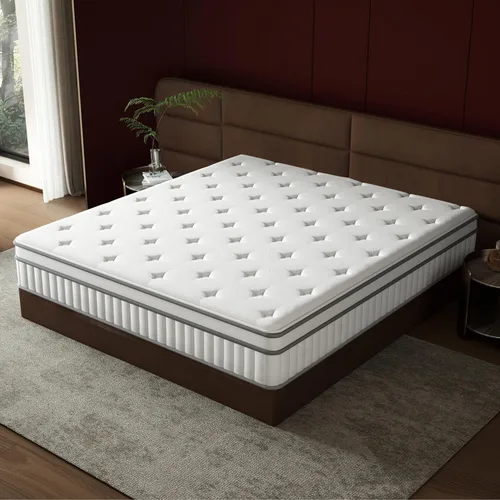 Miniatura 2 de mikibama Colchón individual, colchón híbrido de tamaño individual de 10 pulgadas en una caja para cama individual con espuma viscoelástica