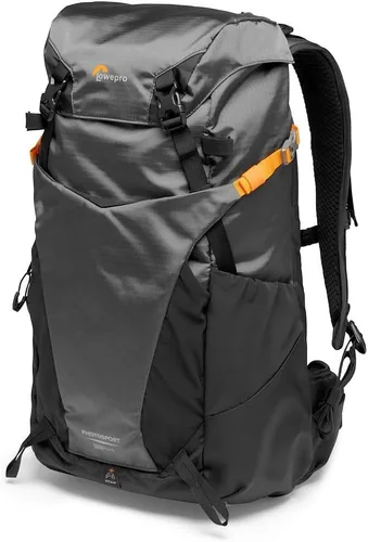 Lowepro PhotoSport BP 24L AW III, mochila para cámara de senderismo, con acceso lateral, con inserto de cámara extraíble, con sistema de correa de