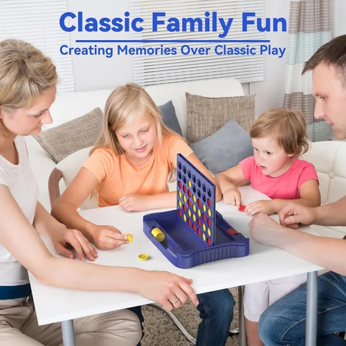 Miniatura 4 de Pup Go Juegos de mesa 4 en fila para niños a partir de 3 años, idea temprana para niños, niñas y adolescentes, conecta y gana cuatro en una línea