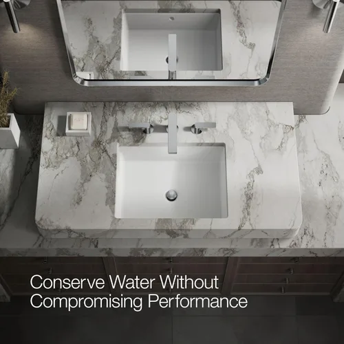 Miniatura 11 de KOHLER Compuesto K-73060-4-CP Grifo de lavabo de baño de 2 manijas con montaje de drenaje de metal en cromo pulido