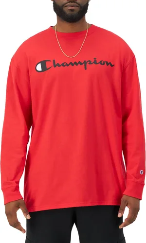 Miniatura 10 de Champion Camiseta de manga larga para hombre, camiseta clásica para hombre (regular o grande y alto)