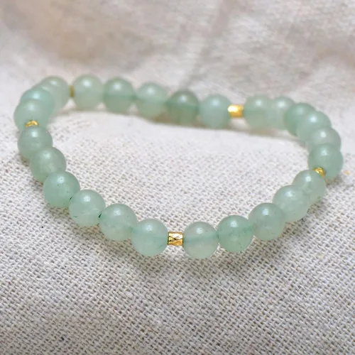 Miniatura 7 de Paialco Pulsera elástica de cuentas naturales o creadas de 0.236 in, pequeña para niñas y mujeres, 6.5 pulgadas