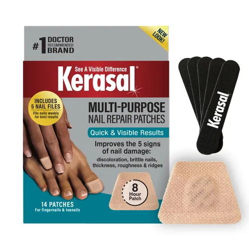 Miniatura 11 de Kerasal - Tratamiento reparador de uñas multiusos, solución para uñas descoloridas y dañadas, 0.43 fl oz
