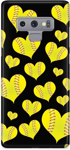 Miniatura 20 de Inspired Cases - Compatible con iPhone Xs Max - Funda protectora con textura 3D para Apple iPhone Xs Max - Patrón de corazón de sóftbol