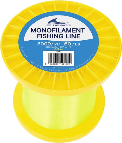 Miniatura 32 de BLUEWING Sedal de pesca monofilamento 6,8,10,12,15,20,25,30,40,50,60,80,100,130,250,300,400 libras, 50,100,500,1000,3000 yardas, hilo de pescar mono