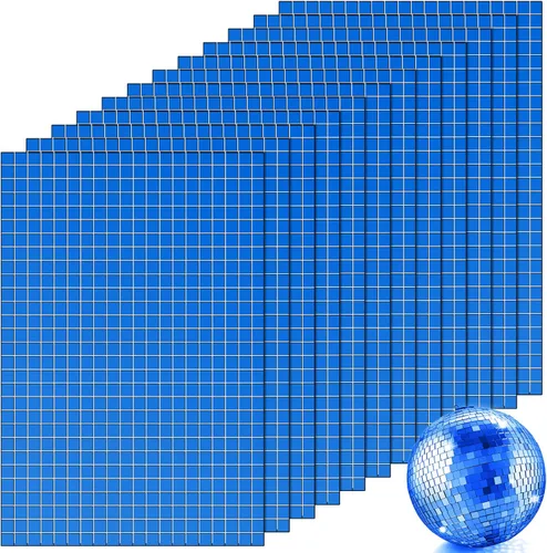 Miniatura 16 de Azulejos de mosaico autoadhesivos para proyectos de manualidades, 0.197 x 0.197 in (plata, 28800 piezas)