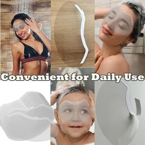 Miniatura 7 de 100 piezas de protector facial y ocular para ducha después de la cirugía, protector ocular transparente desechable de plástico para ducha, protector