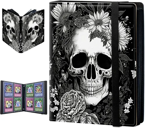 Miniatura 7 de Carpeta de tarjetas intercambiables, 4 bolsillos para tarjetas intercambiables, soporte para tarjetas de intercambio de tarjetas, bolsillos de doble