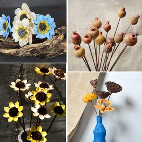 Miniatura 7 de Alambre floral calibre 26, 100 piezas de alambre de floristería marrón, 14 pulgadas para manualidades, envoltura de tallo de ramo, fabricación