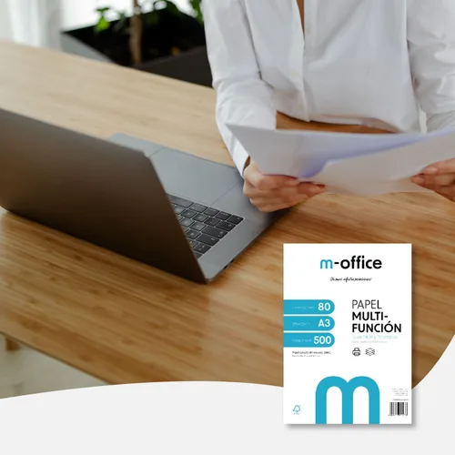 Miniatura 5 de Paquete Folios A3 2.82 oz, 1 caja con 5 paquetes de 500 hojas, Papel Multifunción para Impresora Inkjet y Láser, Hojas A3 11.693 x 16.535 in Ideal