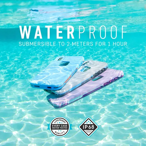 Miniatura 4 de LifeProof Funda para iPhone XR serie FRē – Body Surf (cemento/gargoyl/océano hawaiano), impermeable IP68, protector de pantalla integrado